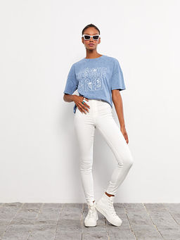 Y?ksek Bel J?piter S?per Skinny Fit Kad?n Jean Pantolon