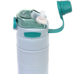 Термос 600мл "Фитнесс", цвет светло-голубой