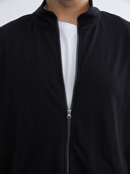 Dik Yaka Erkek Fermuarl? Sweatshirt