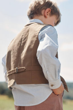 LIMITED EDITION HERRINGBONE WAISTCOAT WITH WOOL - Zara фото 2