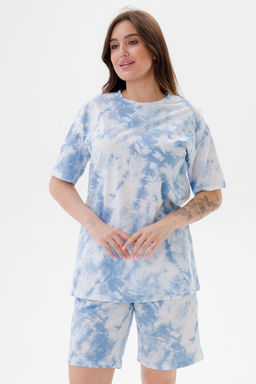 Костюм из кулирки унисекс дым голубой макси - Амадэль фото 4