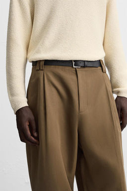 COTTON - LINEN BALLOON FIT TROUSERS - Zara фото 15