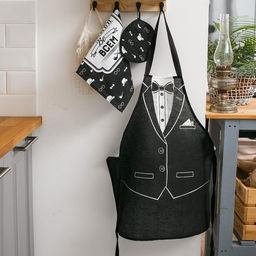 Фартук Доляна Джентльмен, 60 70 см, хлопок 100 %, рогожка  фото 8