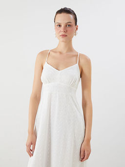 Ajurlu Ask?l? Belden Oturtmal? Brode Elbise