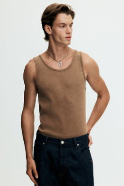 Camiseta sin mangas en canal? Slim Fit - H&m фото 2