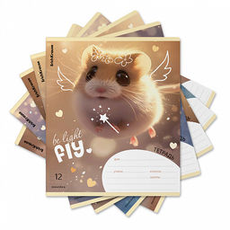Цена за 10 шт. Тетрадь школьная ученическая ErichKrause Fluffy, 12 листов, линейка (в плёнке по 10 шт.)_MIX-PACK