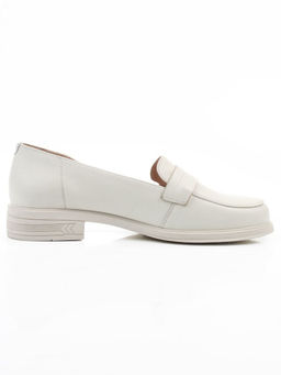 03-DEB2-3 MILK Лоферы женские (натуральная кожа)