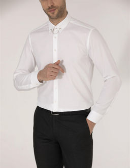Beyaz Slim Fit Smokin G_mlek