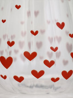 Кружка стеклянная Сердечки, 350 мл