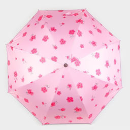 Зонт - трость полуавтоматический Цветочки, эпонж, 8 спиц, R = 51 см, цвет МИКС - Simaland фото 3
