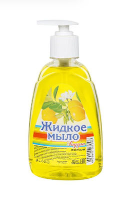 РАДУГА жидк.мыло 300мл дозатор Лимон