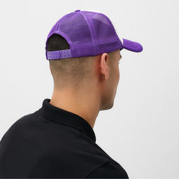 Бейсболка с сеткой унисекс MINAKU, фиолетовая, размер 56-58