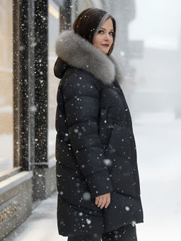 Пальто зимнее утепленное с мехом и капюшоном ,куртка Бренд: Visdeer фото 19