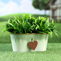 Кашпо «Ведёрко Генри», 11×19×9 см, зелёный