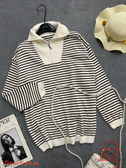 Кофта морской принт с воротником - Bruno фото 3