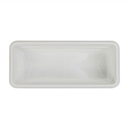 Ящик балконный для цветов, 6 л, 40×17×13.5 см, пластиковый, белый