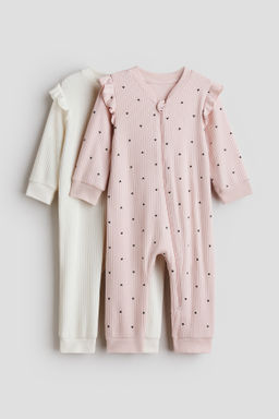 Pack de 2 pijamas enteros en algod?n