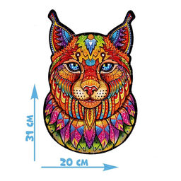 Пазл фигурный в рамке «Рысь», 108 деталей