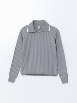 Polo Yaka K?z ?ocuk Triko Kazak ve Pantolon