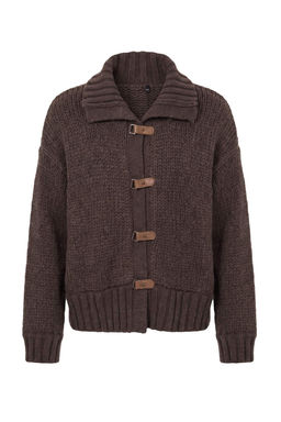 Kahverengi Devrik Yaka Kal_n Oversize Triko H_rka TWOAW27HI00044