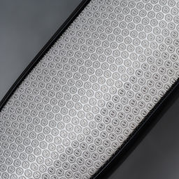 Пилка для пяток, трапеция, лазерная, двусторонняя, 24.5 см, чёрная