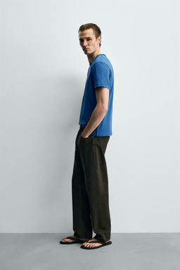 CAMISETA REGULAR FIT / Azul?n - Zara фото 4