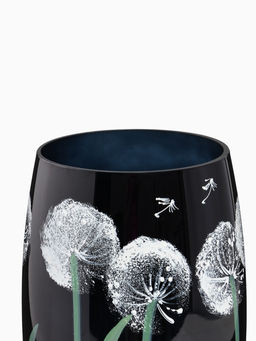 Ваза «Букет одуванчиков», h=30 см, d=15 см, стекло, чёрная