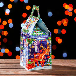 Цена за 5 шт. Подарочная коробка Сказочный замок 11 х 11 х 23,5 см - Simaland фото 4