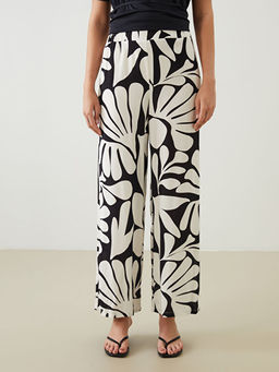 Beli Lastikli Desenli Kad?n Pantolon
