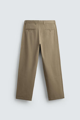 PANTAL?N CHINO RELAXED FIT PLIEGUES / Beige - Zara фото 7