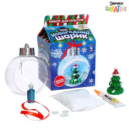 Ёлочный шар своими руками «Ёлочка», набор для опытов