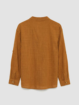 Hakim Yaka Uzun Kollu Erkek ?ocuk G?mlek