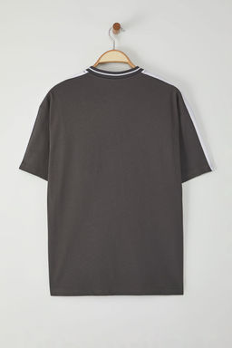 TRENDYOL MAN Antrasit Kolej Oversize/Genis Kesim %100 Pamuk T-Shirt TMNSS25TS00096 - Trendyolmilla фото 7
