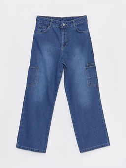 Wideleg K?z ?ocuk Jean Pantolon