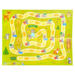 Игра настольная ходилка "Веселые ходилки 4 в 1"