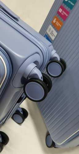 Набор чемоданов , тройка, полипропилен, 2504 Серо-голубой