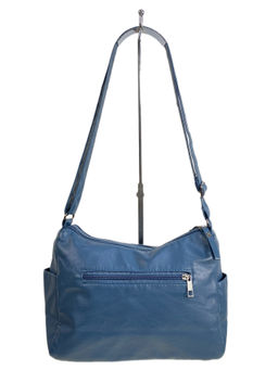 Женская сумка из искусственной кожи, цвет синий - Greta фото 2