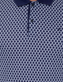 Темно-синяя футболка с воротником-поло - Cacharel фото 6