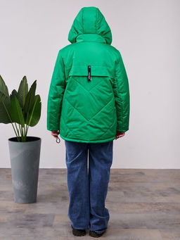 Куртка демисезонная Нэт зеленый - Yollochka фото 7