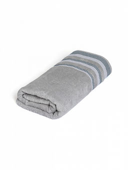 Полотенце махровое 70x140 темно-серый махровая ткань - Lucky фото 2
