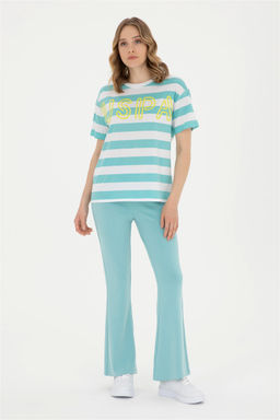 U. S. Polo Assn / Женская мятная футболка с круглым вырезом - U.s. polo assn фото 4