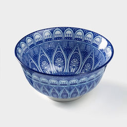 Салатник Доляна «Мавлон», 350 мл, d=12.5 см, керамика, синий