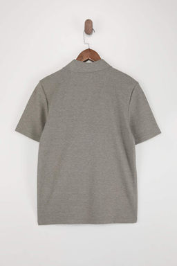 Haki Regular/Normal Kesim Dokulu Polo Yaka T-shirt TMNSS26PO00009