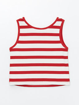 Bisiklet Yaka ?izgili K?z ?ocuk Atlet - Waikiki фото 2