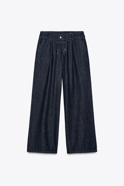 DARTED WIDE-LEG TROUSERS - Zara фото 6