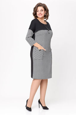 Блуза Swallow 803.2 черный+серебряный узор фото 989