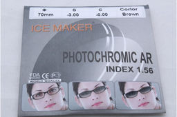 Линзы ICE MAKER PHOTOCHROMIC 1.56 (хамелеон коричн.) минус