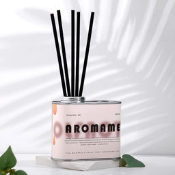 Набор диффузор ароматический Aromame, зелёный лайм, базилик, цитрус 500мл прямоуг банка - Simaland фото 3