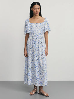 Платье миди с цветочным принтом / Zarina  фото 3