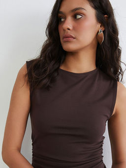 Bisiklet Yaka B?zg?l? Elbise